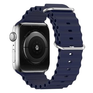 Silicone řemínek, Apple Watch 42 / 44 / 45 / 49 mm, design 1, modrý