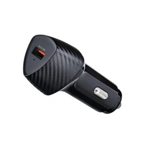 Forcell Carbon Adaptér do auta, USB QC 3.0, 18W, CC50-1A, černý