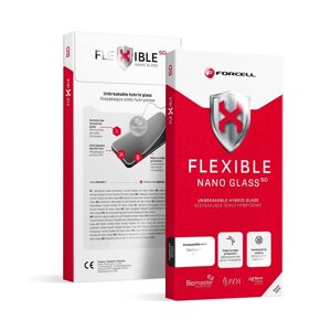 Forcell Flexible 5D Full Glue hybridní sklo, iPhone 15 Plus, černé