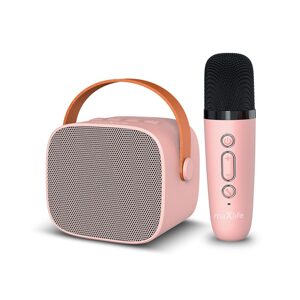 Maxlife MXKS-100 Bluetooth karaoke set, růžový