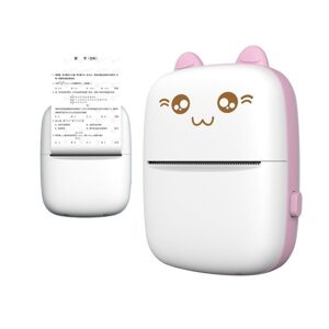 Termální tiskárna mini cat HURC9, růžová