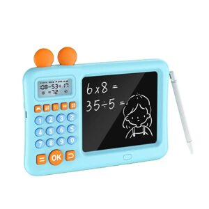 Kalkulačka s psací deskou pro děti, modrá