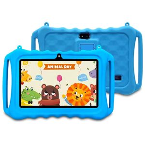 Wintouch K705 tablet pro děti s hrami, Android, duální fotoaparát, bílý, modrý obal