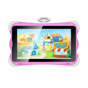 Wintouch K712 tablet pro děti s hrami, Android, duální fotoaparát, růžový