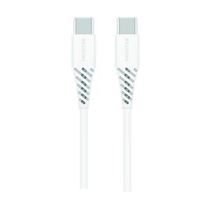 Swissten datový kabel TPE, USB-C / USB-C, 5A (100W), 1,5m, bílý