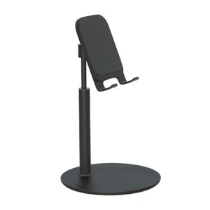 Teleskopický držák telefonu a tabletu na stůl, černý (K3S)