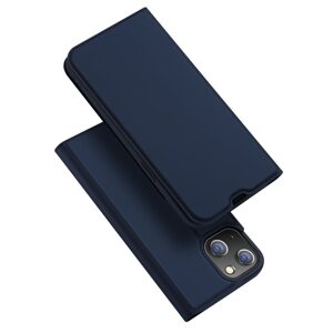 Dux Ducis Skin Leather case, knížkové pouzdro, iPhone 13 Mini, modré