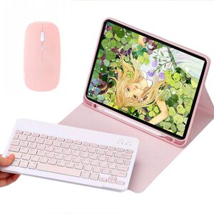 Pouzdro s klávesnicí a myší pro Apple iPad Air 4 / 11 Pro / Air 5 2022, růžové