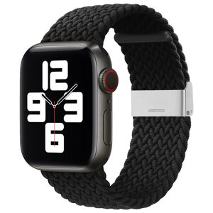 Strap Fabric řemínek pro Apple Watch 6 / 5 / 4 / 3 / 2 (40 mm / 38 mm) černý