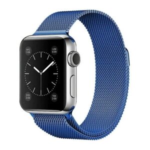 Magnetic Strap řemínek pro Apple Watch 6 / 5 / 4 / 3 / 2 / SE (44mm / 42mm), modrý