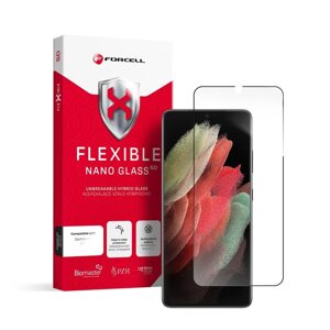 Forcell Flexible 5D Full Glue hybridní sklo, Samsung Galaxy S21 Ultra, černé