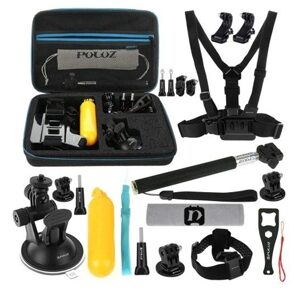 Puluz 20v1 Příslušenství Ultimate Combo Kits pro sportovní kamery PKT11