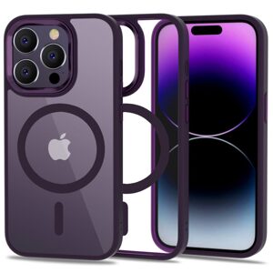 Tech-Protect MagMat MagSafe, iPhone 14 Pro, fialovo/průhledný