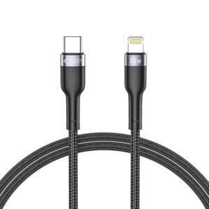 Tech-Protect UltraBoost USB-C - Lightning kabel, PD30W / 3A, 1 m, černý