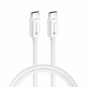 Forcell kabel USB-C - USB-C, QC4.0, 5A/20V, PD100W, C339, 2 m, bílý