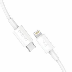 Dudao USB-C- Lightning, 30W, PD, 1m, bílý