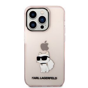 Zadní kryt Karl Lagerfeld IML Choupette NFT pro Apple iPhone 14 Pro, růžová