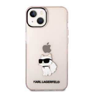 Zadní kryt Karl Lagerfeld IML Choupette NFT pro Apple iPhone 14, růžová