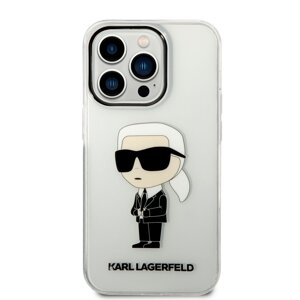 Zadní kryt Karl Lagerfeld IML Ikonik NFT pro Apple iPhone 14 Pro Max, transparentní