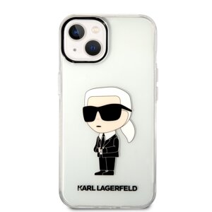 Zadní kryt Karl Lagerfeld IML Ikonik NFT pro Apple iPhone 14, transparentní