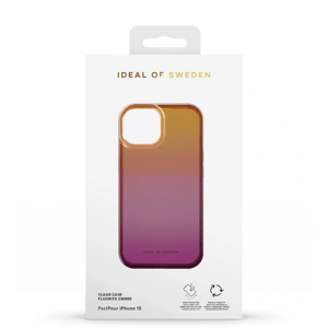 Ochranný kryt Clear Case iDeal Of Sweden pro Apple iPhone 15, vibrant ombre
