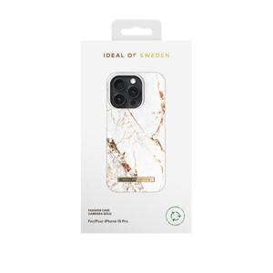 Ochranný kryt Fashion iDeal Of Sweden pro Apple iPhone 15 Pro, carrara gold