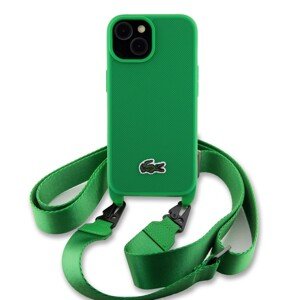 Zadní kryt Lacoste Iconic Petit Pique Crossbody Woven Logo pro Apple iPhone 15, green