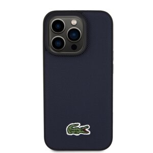 Zadní kryt Lacoste Iconic Petit Pique Woven Logo Magsafe pro Apple iPhone 15 Pro Max, navy