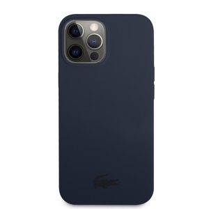 Zadní kryt Lacoste Liquid Silicone Glossy Printing Logo pro Apple iPhone 13 Pro Max, navy