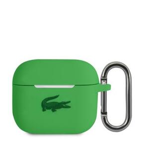 Pouzdro Lacoste Liquid Silicone Glossy Printing Logo pro Airpods 3, green