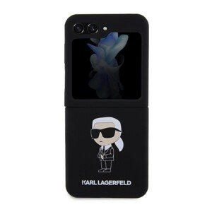 Zadní kryt Karl Lagerfeld Liquid Silicone Ikonik NFT pro Samsung Galaxy Z Flip5, black