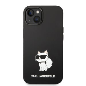 Zadní kryt Karl Lagerfeld Liquid Silicone Choupette NFT pro Apple iPhone 14, black