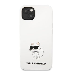 Zadní kryt Karl Lagerfeld Liquid Silicone Choupette NFT pro Apple iPhone 13, white