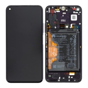 LCD + dotyk + přední kryt + baterie pro Honor 20 Pro, black (Service Pack)