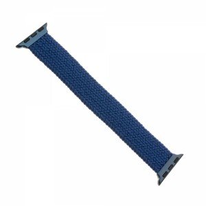 Elastický nylonový řemínek FIXED Nylon Strap pro Apple Watch 42/44mm, velikost XL, modrá