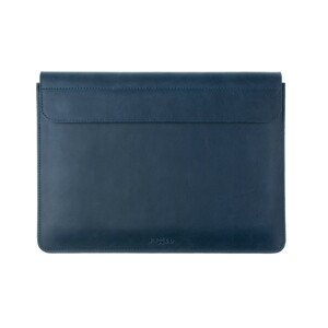 Kožené pouzdro pro Apple MacBook Pro 14", FIXED Oxford, modrá