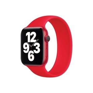 Řemínek COTEetCI Liquid Silicone Band 170 mm pro Apple Watch 42/44 mm, červená