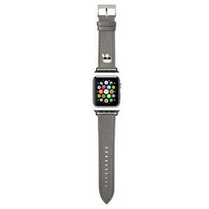PU řemínek Karl Lagerfeld Karl Head pro Apple Watch 42/44mm, silver