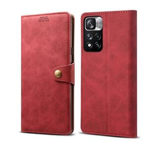 Lenuo Leather flipové pouzdro pro Samsung Galaxy S22 5G, červená