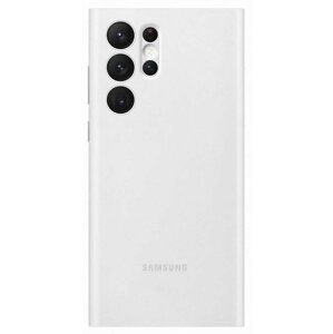 Flipové pouzdro Samsung EF-ZS908CWE Clear View pro Samsung Galaxy S22 Ultra, bílá