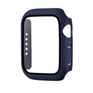 Ochranný polykarbonátový kryt COTEetCI s ochranou displeje pro Apple Watch 45 mm, modrá
