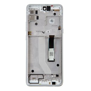 LCD + dotyk + přední kryt pro Motorola Moto G 5G, silver ( Service Pack )