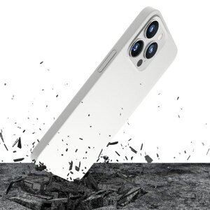 Ochranný kryt 3mk Hardy Silicone MagCase pro Apple iPhone 13 Pro, silver white