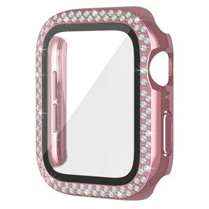 Pouzdro Worryfree Bling Bumper Case pro Apple Watch 45mm, růžová