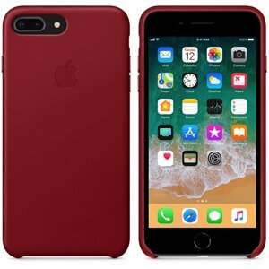 MQHN2ZE/A Apple kožený kryt pro iPhone 7 Plus/8 Plus, červená