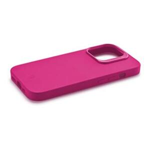 Ochranný silikonový kryt Cellularline Sensation Plus pro Apple iPhone 15 Pro, růžová
