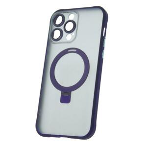 Silikonové TPU pouzdro Mag Ring pro Apple iPhone 14 Pro Max, fialová