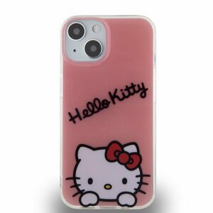 Zadní kryt Hello Kitty IML Daydreaming Logo pro Apple iPhone 13, růžová