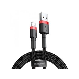 Datový kabel Baseus Cafule Cable USB/Lightning 2.4A 3m, červená-černá