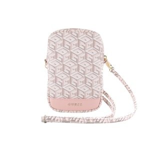 Taška Guess PU G Cube Wallet Phone Bag Zipper, růžová